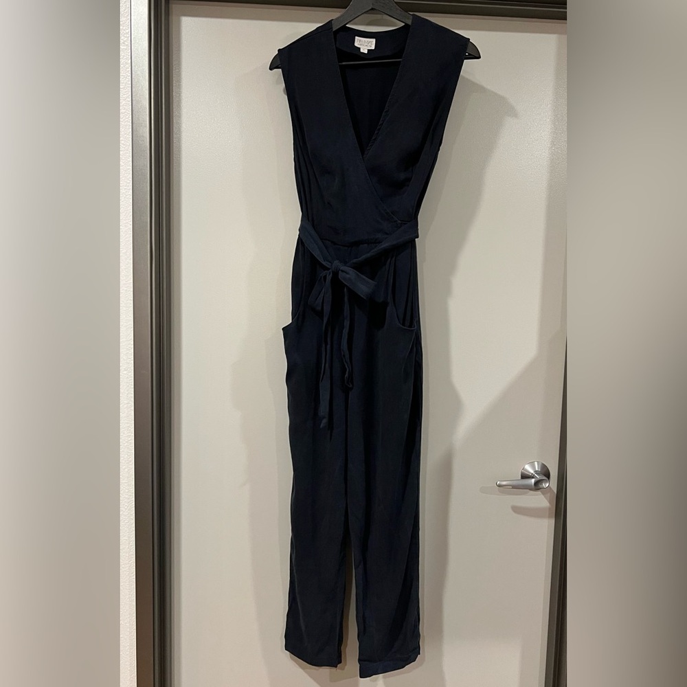 Field Day Artemis jumpsuit in black linen - Picture 4 of 6